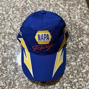 NAPA Racing Micheal Waltrip #55 Nascar Toyota Blue Yellow Lightning bolt Hat